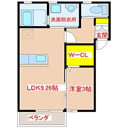 EPCOT・SPACE 1LDKの間取図画像