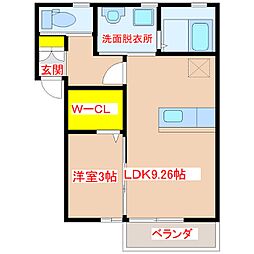 EPCOT・SPACE 1LDKの間取図画像