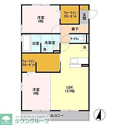 間取図画像 2LDK