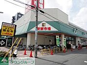 新鮮市場 徒歩11分。スーパー 820m