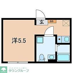 PRECIOUS西新井 ワンルームの間取図画像