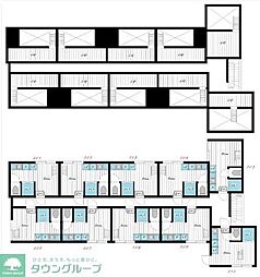TM北千住 ワンルームの間取図画像