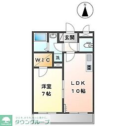 メゾン・ド・グレース 1LDKの間取図画像