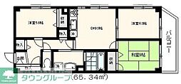 パイシーズB棟 3DKの間取図画像