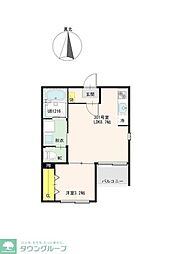 MeiU 1LDKの間取図画像