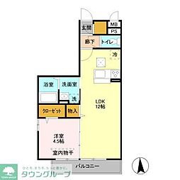 グレイス 1LDKの間取図画像