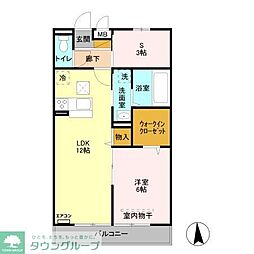 グレイス 1LDKの間取図画像