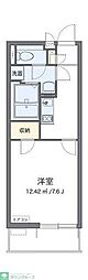 クレイノコモドラウム 1Kの間取図画像