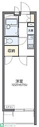 レオパレスシエレバウム 1Kの間取図画像