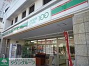 ローソンストア100 徒歩10分。コンビニ 730m