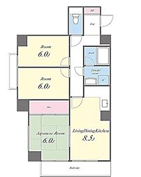 メゾン・モアトゥール 3LDKの間取図画像