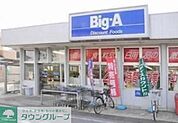ビッグ・エー 徒歩7分。ディスカウントショップ 560m