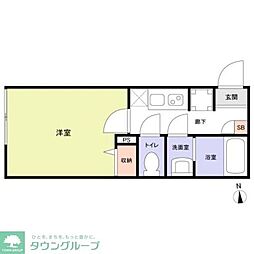 (仮称)草加市瀬崎新築アパート 1Kの間取図画像