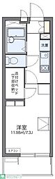 レオパレスセレノ 1Kの間取図画像