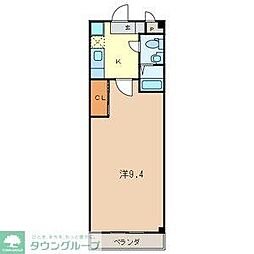 メゾンドサンティエ 1Kの間取図画像