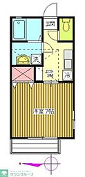 ラ・フィーネ 1Kの間取図画像