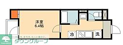 足立区綾瀬1丁目アパート 1Kの間取図画像