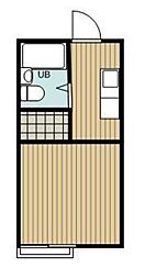 MY・ピュア千住曙町B ワンルームの間取図画像