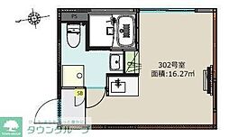 BoaSorte綾瀬1丁目 ワンルームの間取図画像