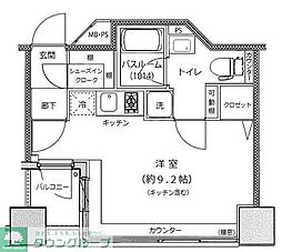 アイフォート千住曙町 ワンルームの間取図画像
