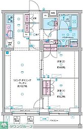 GENOVIA竹ノ塚 2LDKの間取図画像