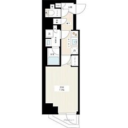 AZEST千住大橋 1Kの間取図画像