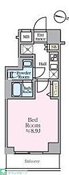 ティモーネグランデ東京梅島 1Kの間取図画像