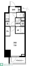 アーバンパーク扇大橋 1Kの間取図画像