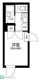 カミーノ梅島 1Kの間取図画像
