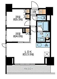 プライマル浅草言問通 2LDKの間取図画像