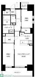 アーバンパーク谷在家 2LDKの間取図画像