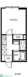 TocA西新井 1Kの間取図画像