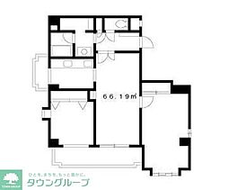 綾東ヴィレッジ弐番館 2LDKの間取図画像