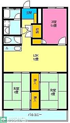 ニューサイトマンション 3階3LDKの間取り