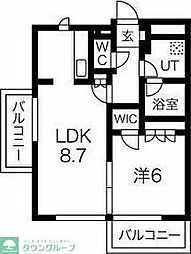キャストビル豊田 1LDKの間取図画像