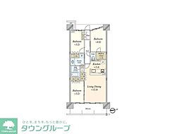 パークホームズLaLa名古屋みなとアクルス 3LDKの間取図画像
