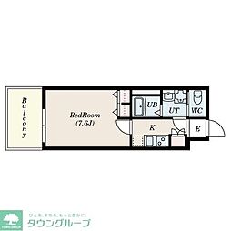 S-RESIDENCE堀田 1Kの間取図画像