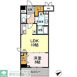 グランコート東山 1LDKの間取図画像