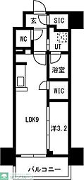 メイクスアート名駅WEST 1LDKの間取図画像