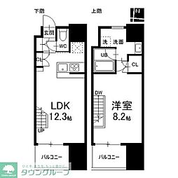 シエルブルー栄 1LDKの間取図画像