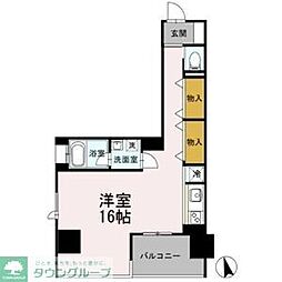 カスタリア伏見 ワンルームの間取図画像