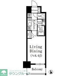 パークベア大須 1Kの間取図画像