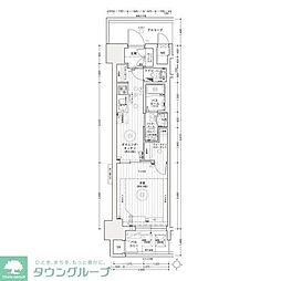 エステムコート名古屋ライブゲート 1DKの間取図画像