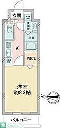 S-FORT堀田通 1Kの間取図画像