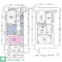 エステムコート名古屋駅前CORE 2Kの間取図画像