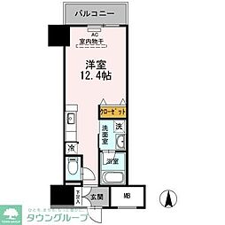 御幸レジデンス丸の内 ワンルームの間取図画像