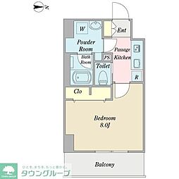 プロシード大須 1Kの間取図画像