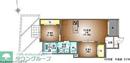 名古屋市昭和区御器所1丁目アパート 2LDKの間取図画像