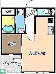 プリマベーラ ワンルームの間取図画像
