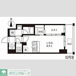 ハーモニーレジデンス名古屋EAST ワンルームの間取図画像